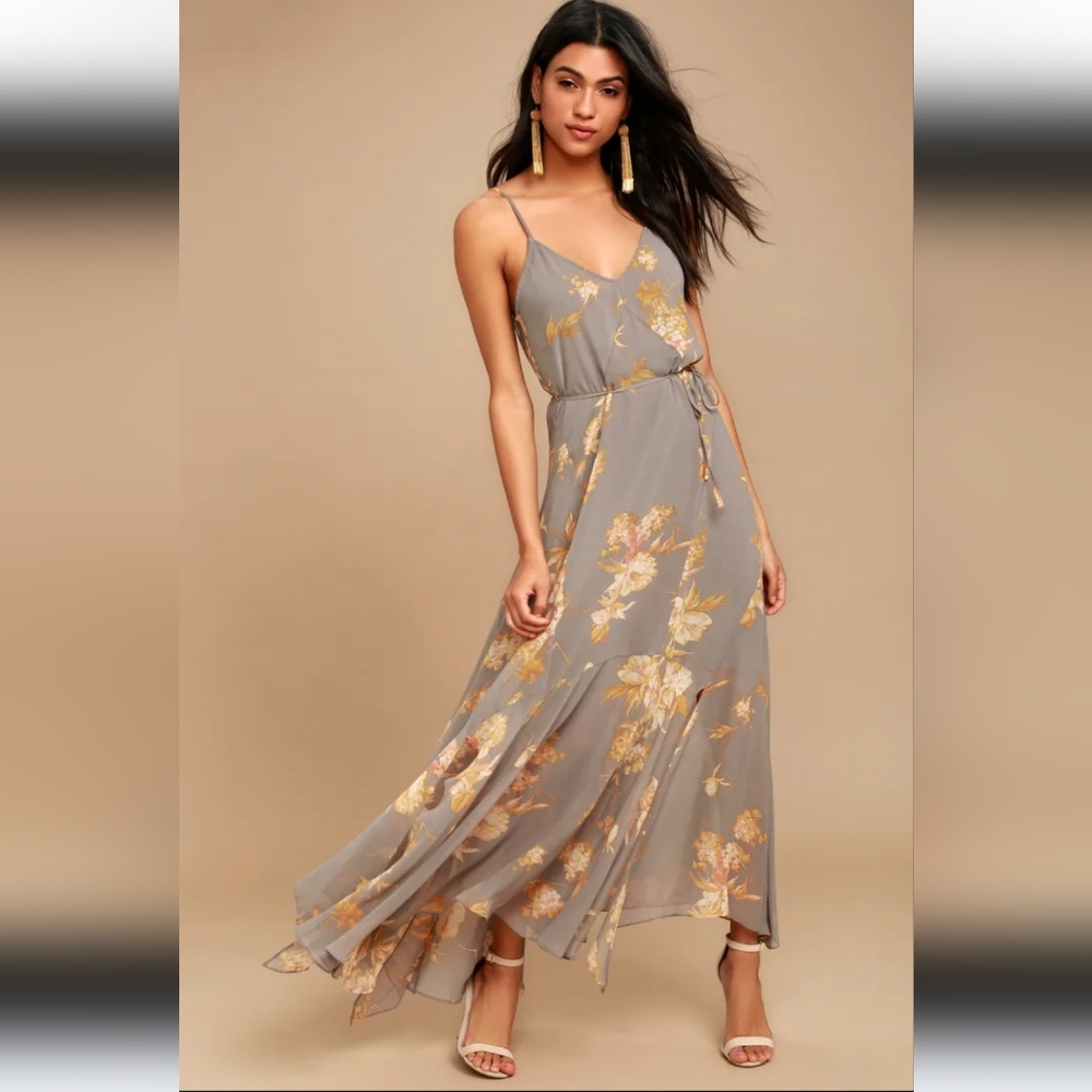 Feeling Freesia Floral Maxi Dress